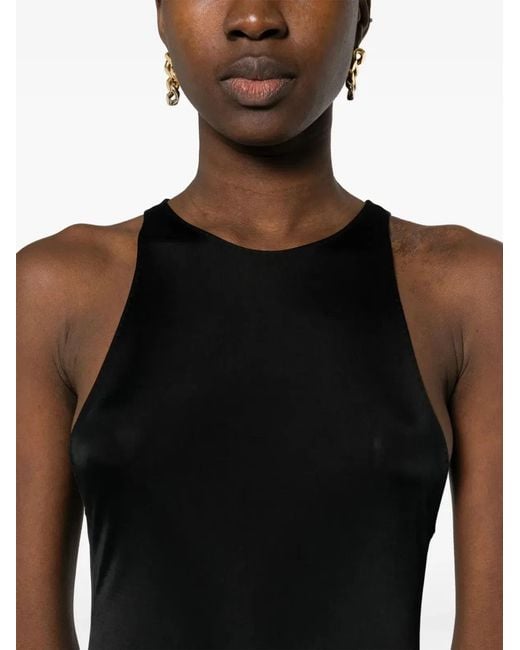Saint Laurent Black Sleeveless Maxi Dress