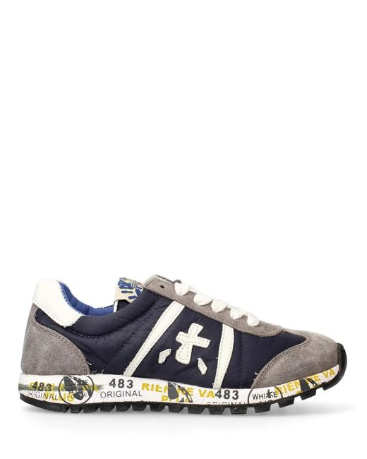 Premiata Will Be White Leather And Fabric Sneaker