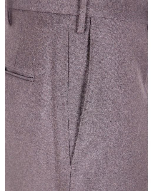 Incotex Purple "Chino Slim Fit" Trousers for men