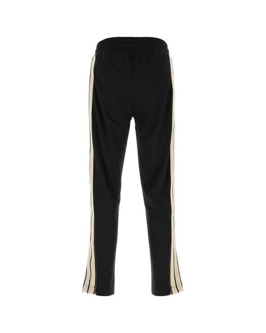 Palm Angels Black Classic Logo Track Pants for men