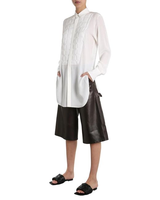 Bottega Veneta White Quilted Shirt