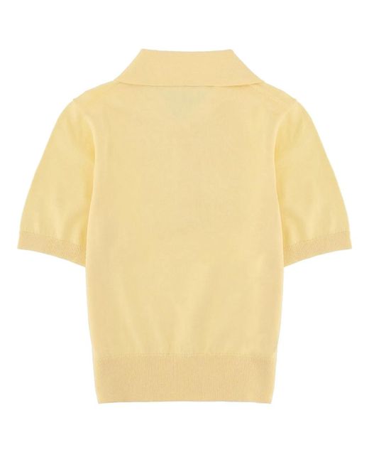 A.P.C. Yellow Polo With Logo