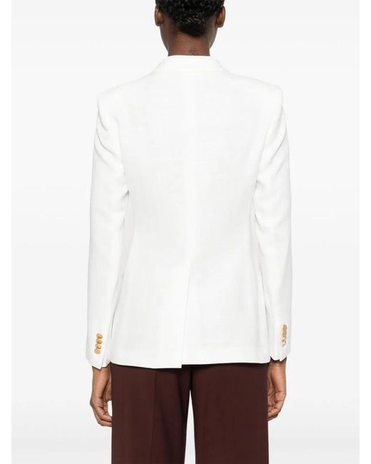 Tagliatore White Double-Breasted Jacket