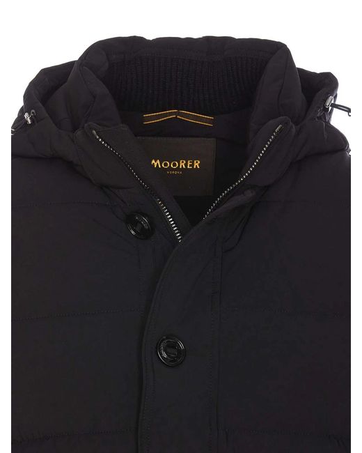 Moorer Black Foscolo Down Jacket for men