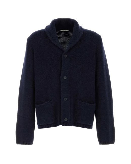 The Row Blue Cashmere And Cotton For Cardigan for men