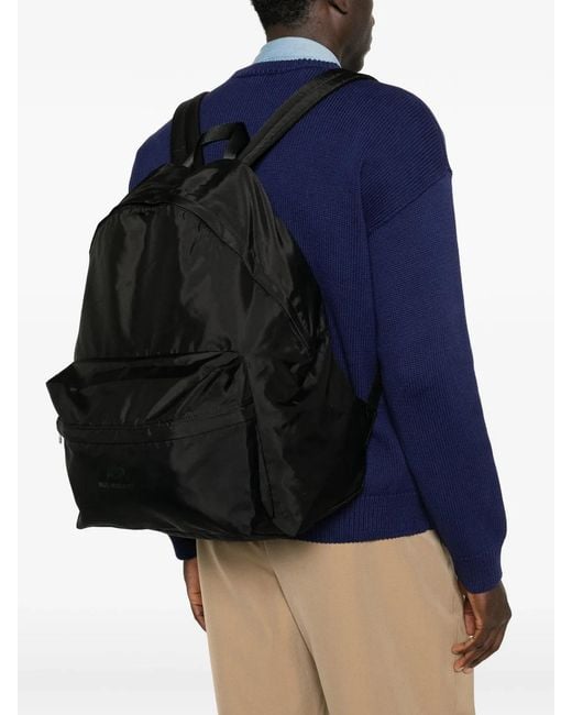 A.P.C. Black Backpack With Logo