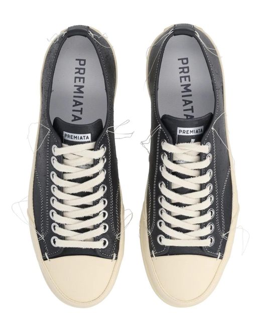 Premiata Black Sneaker "Vincent" for men