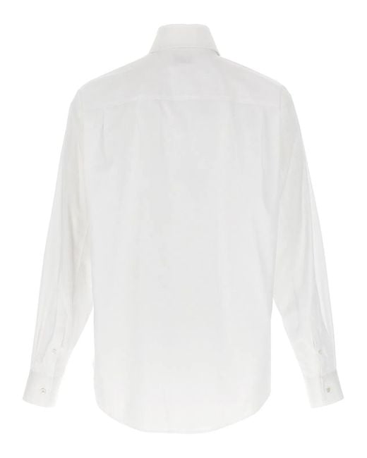 McQueen White 'Skull' Shirt for men