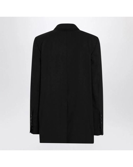 Rick Owens Black Singlebreasted Wool Jacket for men