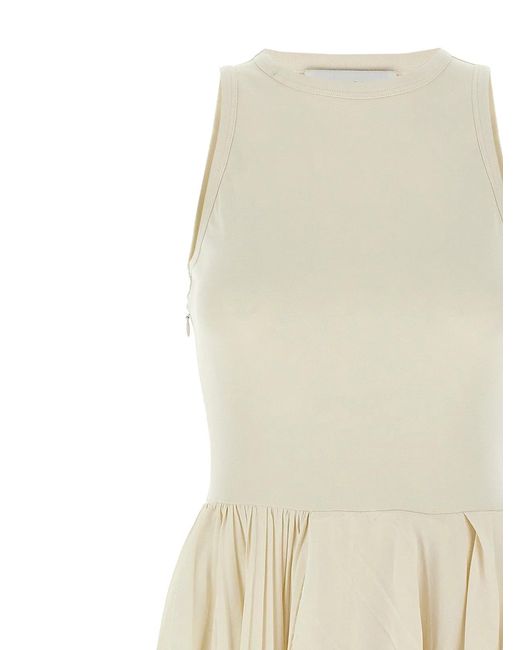 McQueen White Asymmetrical Dress