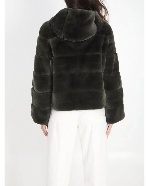 Yves Salomon Black Reversible Fur