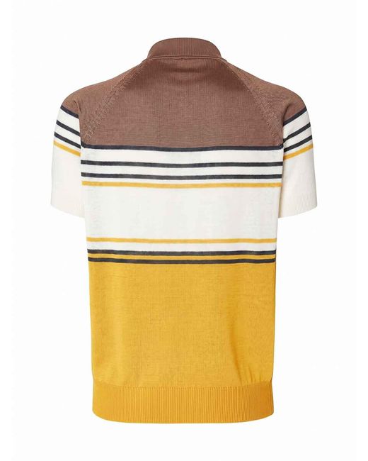 Fendi Orange Polo Maxi Stripes for men