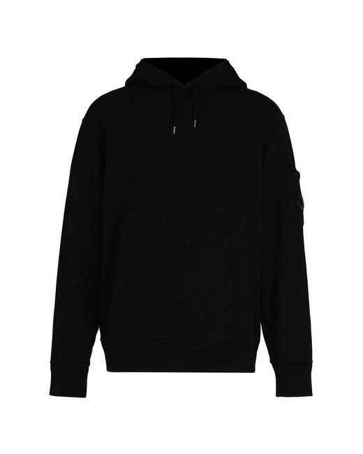 C P Company Black C.P.Company Cotton Hoodie for men