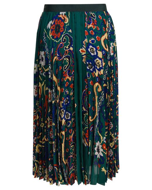 Sacai Green Polyester Skirts