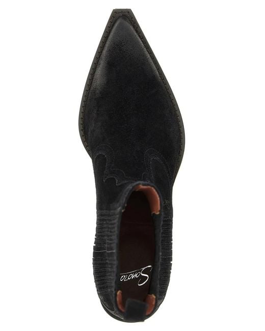 Sonora Boots Black 'Hernan' Ankle Boots