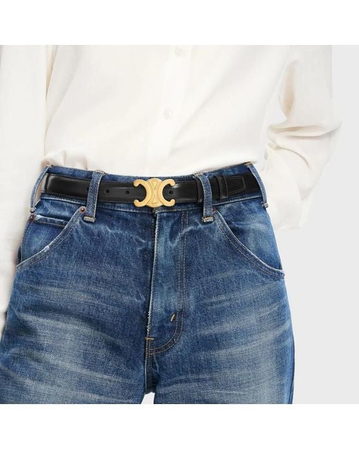 Céline Black Medium Elegant Belt