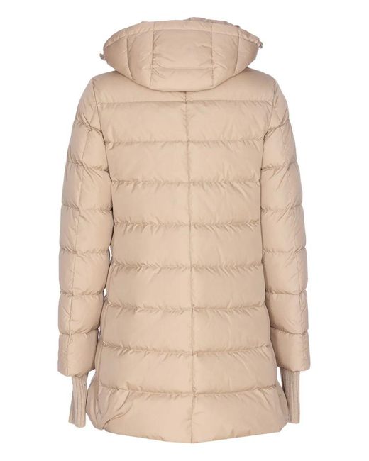 Herno Natural A-Shape Midi Down Jacket