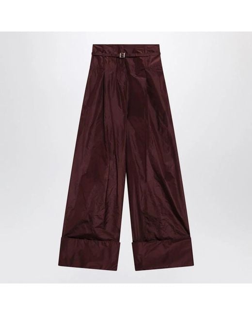 Fendi Purple Taffeta Trousers