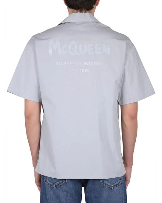 McQueen Blue Pijama Shirt for men
