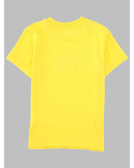 Moschino Yellow T-Shirt Con Stampa Logo