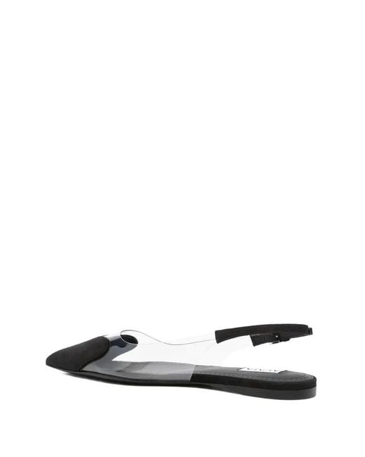 Alaïa White Alaia Flat Slingbacks