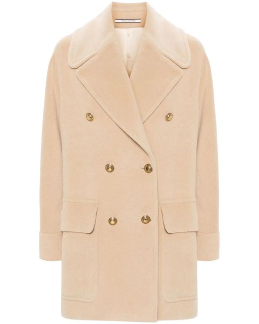 Tagliatore Natural Light Angora-Wool Double-Breasted Jacket