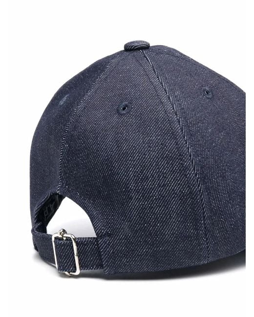 A.P.C. Blue Logo Baseball Cap for men