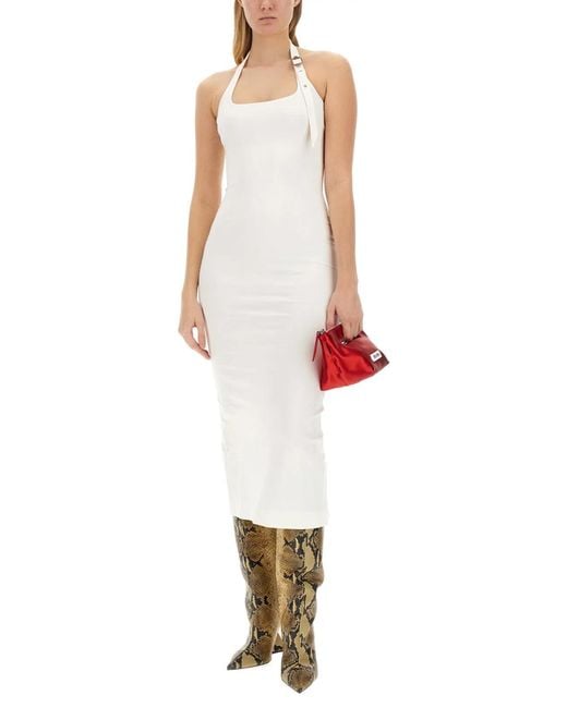 The Attico White Midi Dress
