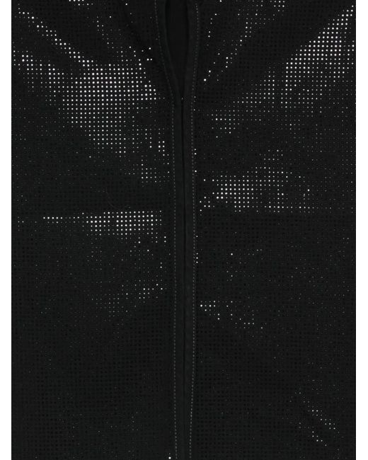 Emporio Armani Black Studded Cropped Top