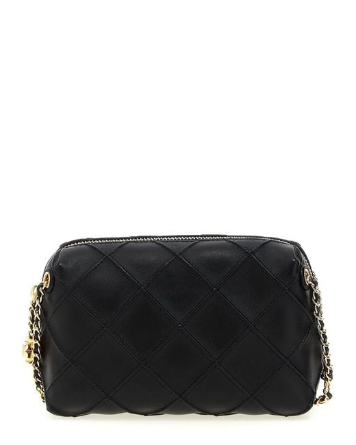 Tory Burch Black 'Fleming' Small Crossbody Bag