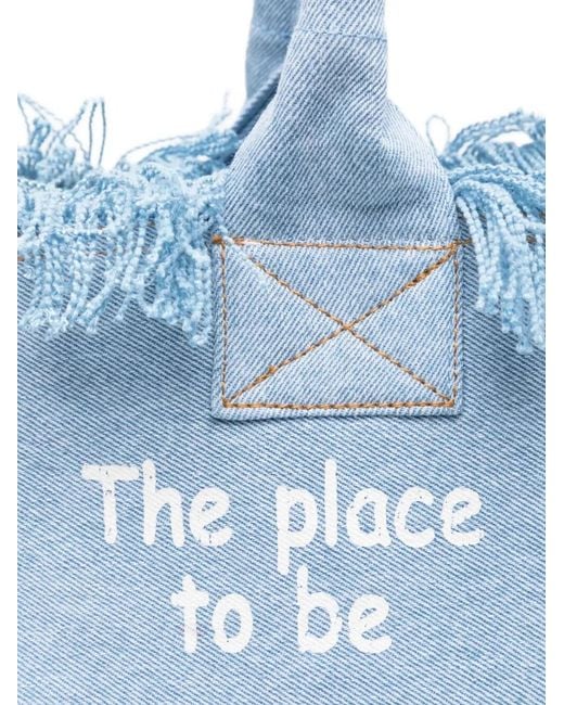Mc2 Saint Barth Blue "Vanity" Tote Bag