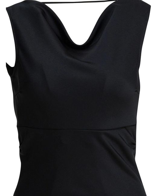 Semler Black Long And Flared Dress