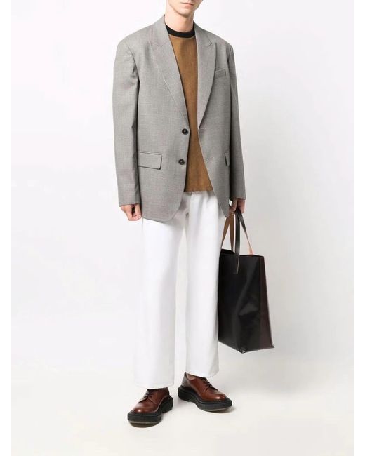 Valentino Gray Giacca M Petto Foderata for men