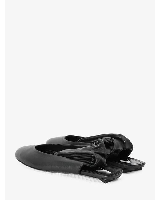 The Attico White Cloe Ballerina Flat