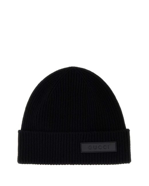 Gucci Black Beanie for men
