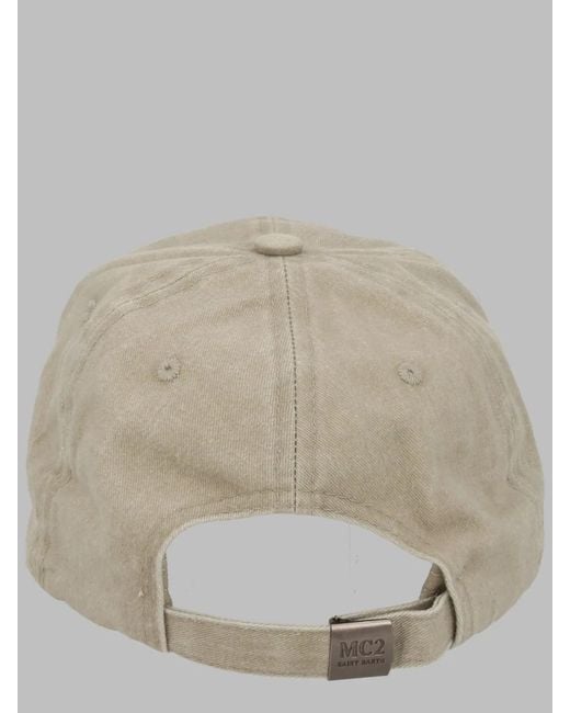 Mc2 Saint Barth Natural Cappello Da Baseball Con Logo for men