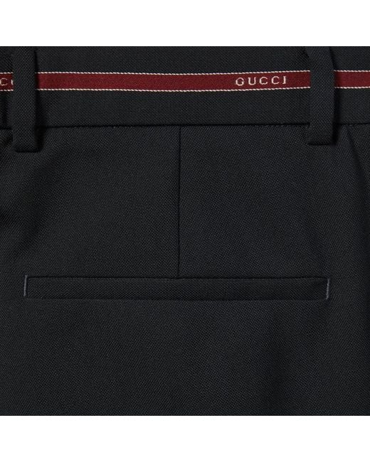 Gucci Black Wool Pants for men