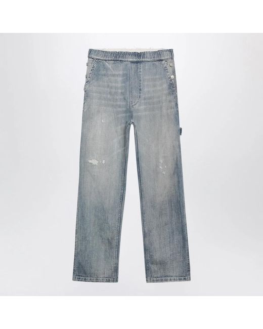 MM6 by Maison Margiela Gray Wide-Leg Jeans