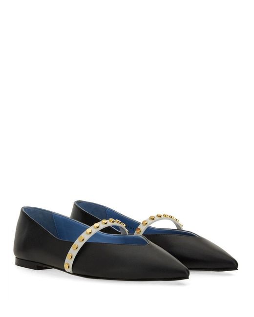 Alexander McQueen Blue Lamb Flats