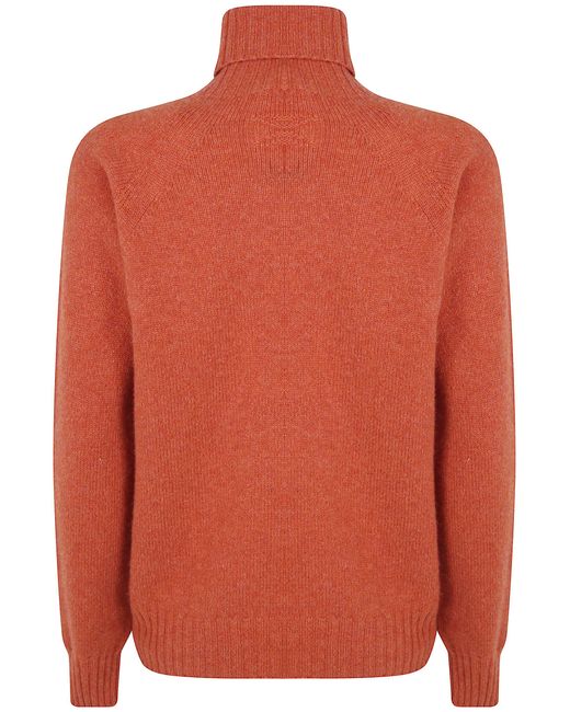 Drumohr Orange Turtle Neck Sweater