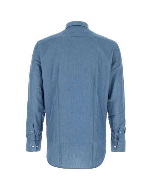 Etro Blue Regular Shirt for men