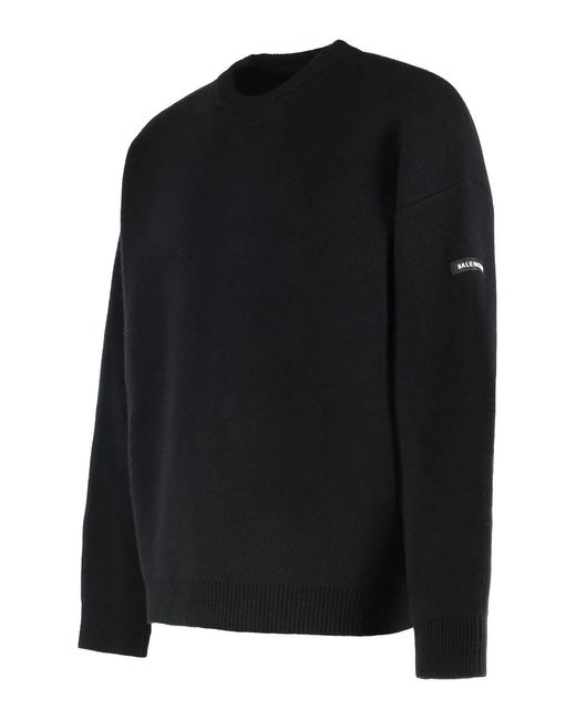 Balenciaga Black Wool Sweater Knitted Garment for men