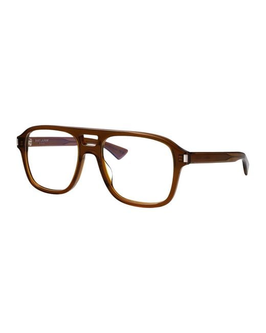 Saint Laurent Brown Glasses for men