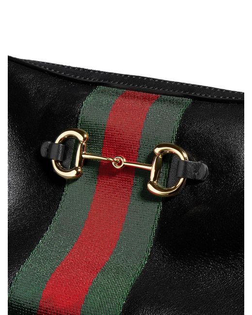 Gucci Black Horsebit Web Small Camera Bag