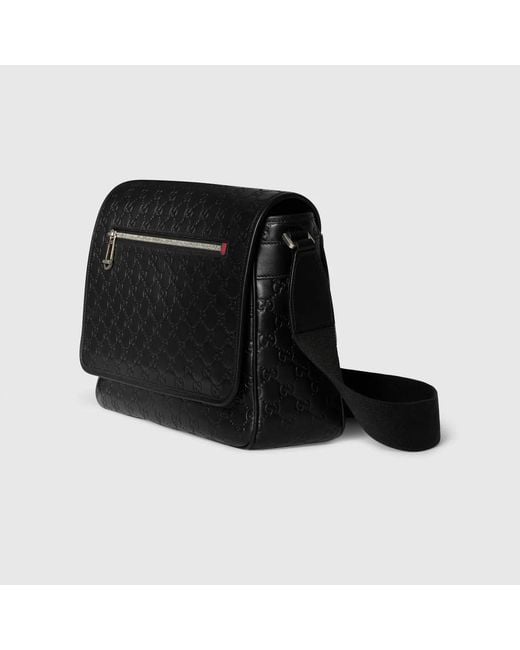 Gucci Black Shoulder Bag Gg Emblem Media for men