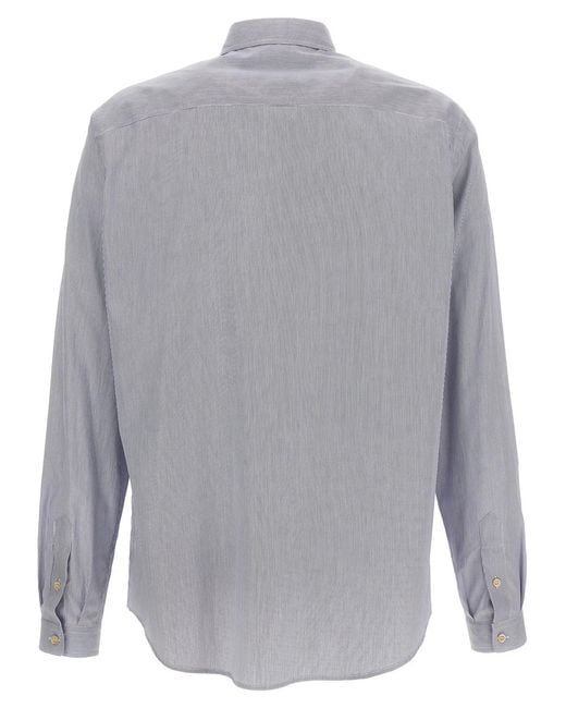 Valentino Garavani Gray Striped Shirt for men