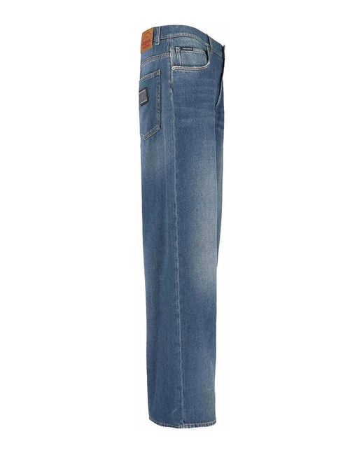 Dolce & Gabbana Blue Dolce & Gabbana Straight Jeans for men