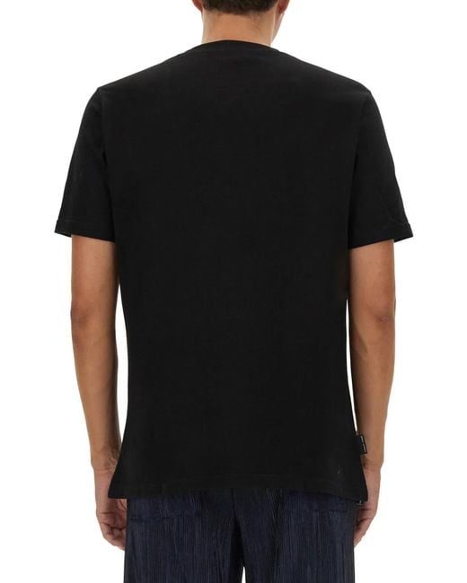 FAMILY FIRST Black T-Shirt With Logo for men