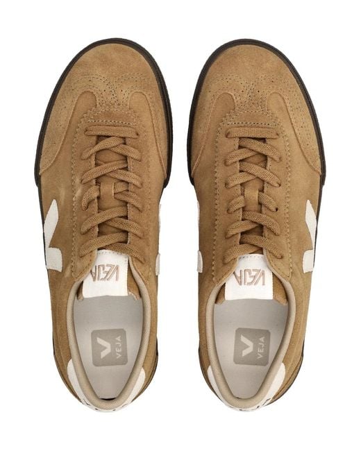 Veja Brown Volley Tent And Suede Sneakers
