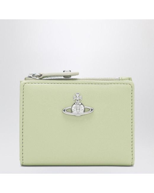 Vivienne Westwood Green Wallet With Orb Logo